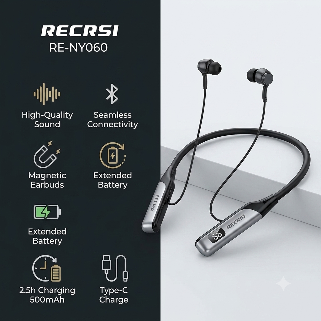 Recrsi 200h RE-NY060 Wireless Neckband Review: Best Ultra-Budget Earphone?