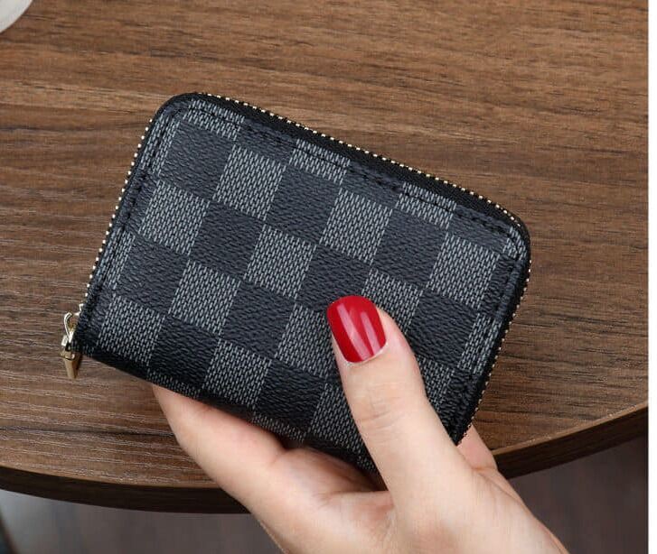 ID Cards Holders Bank Credit Bus Cards Cover Pu Leather Women Men Coin Pouch Wallets Bag Business Zipper Card Holder Organizer
