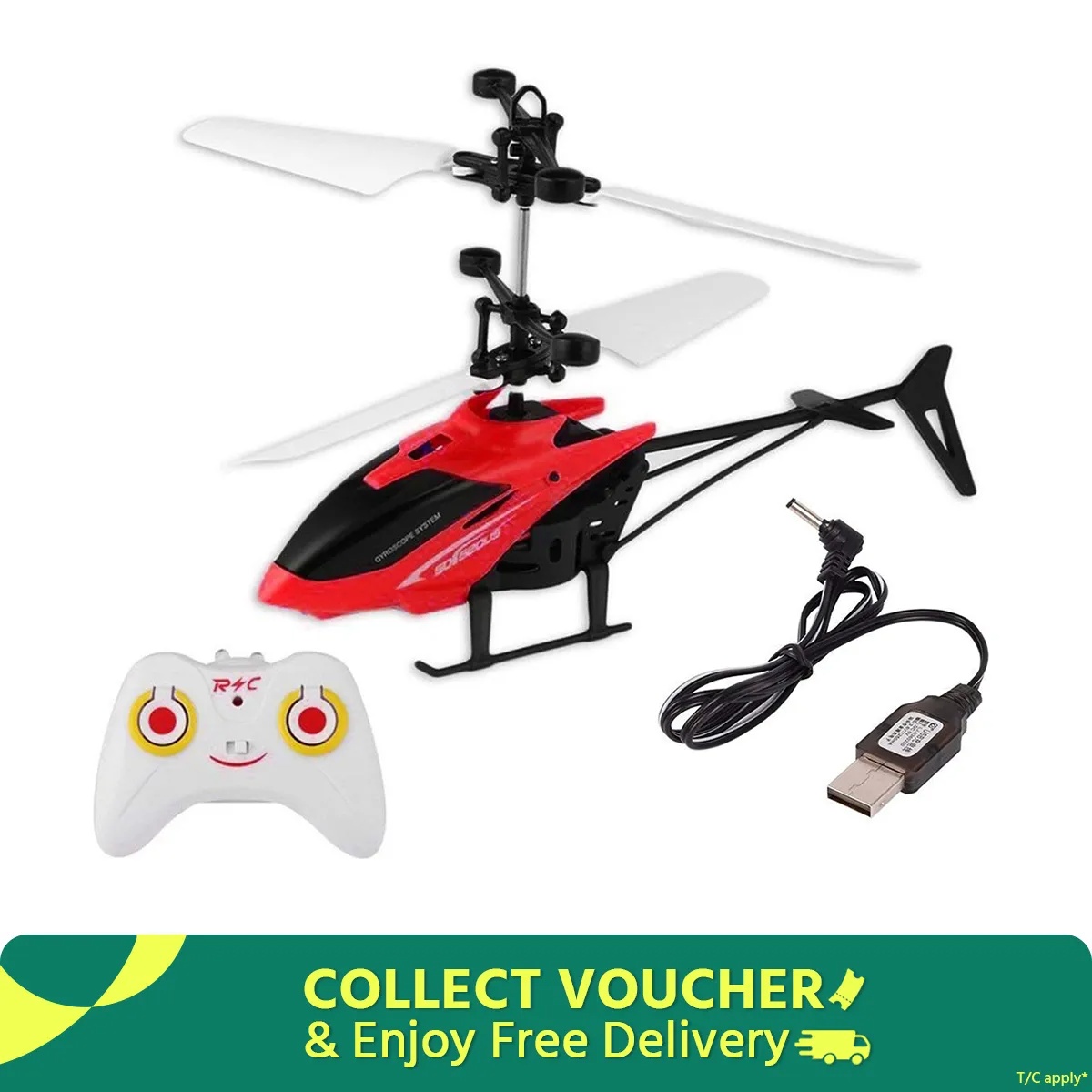 Rechargeable Helicopter with Remote Sensor – Remote Control Flying Toy | Multicolor