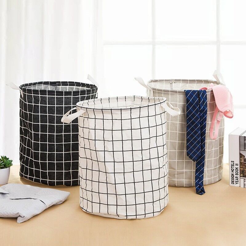 1pc Waterproof Laundry Basket Dirty Clothes Basket (33*43cm) Portable for Toy Clothing Storage Bucket Laundry Organizer