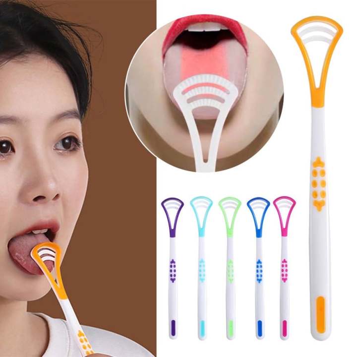 Tongue Scraper Cleaner Set (2 Pcs) | Anti-Bad Breath | Double-Sided Oral Hygiene Tool