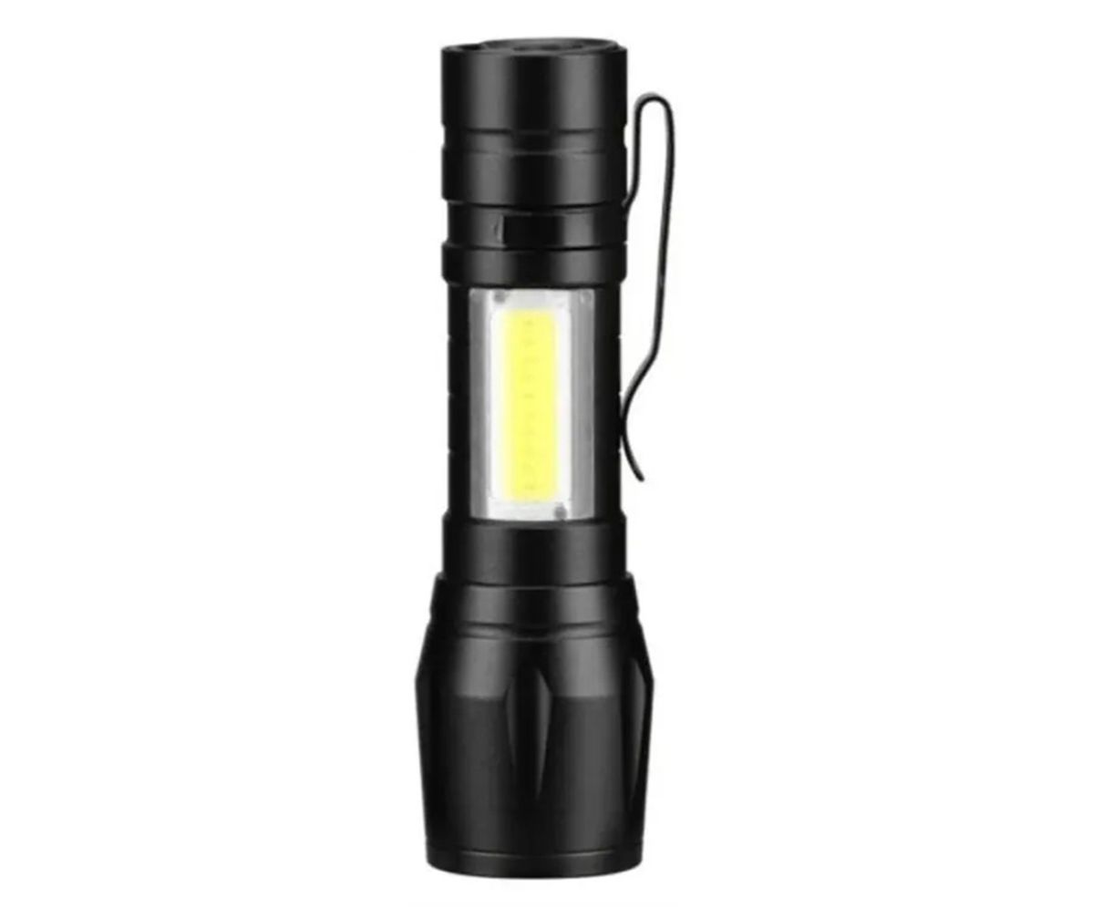 Recharge-able Flashhlight Torch LED USB Portable Torches 3 Modes Mini Camping Lighting - Torch Light