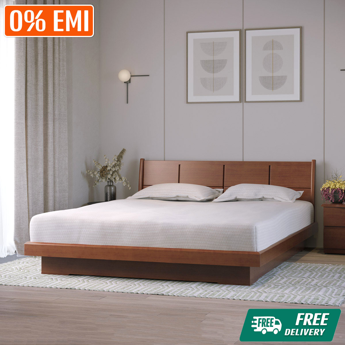 Regal Legacy Wooden Double Bed  Bdh-301-3-1-20 99327
