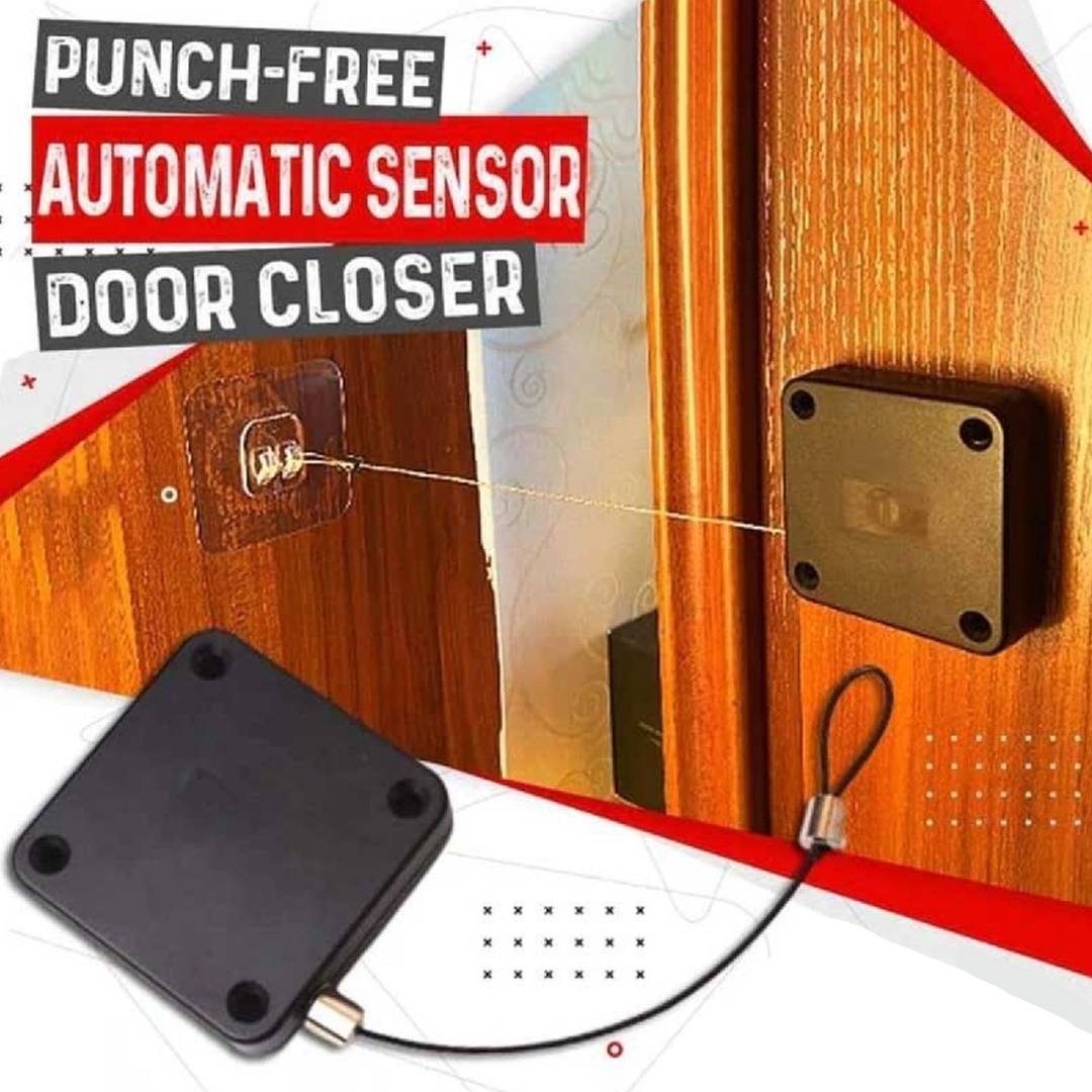 Auto Door Closer – Punch-Free Automatic Door Closer, 500g Pull