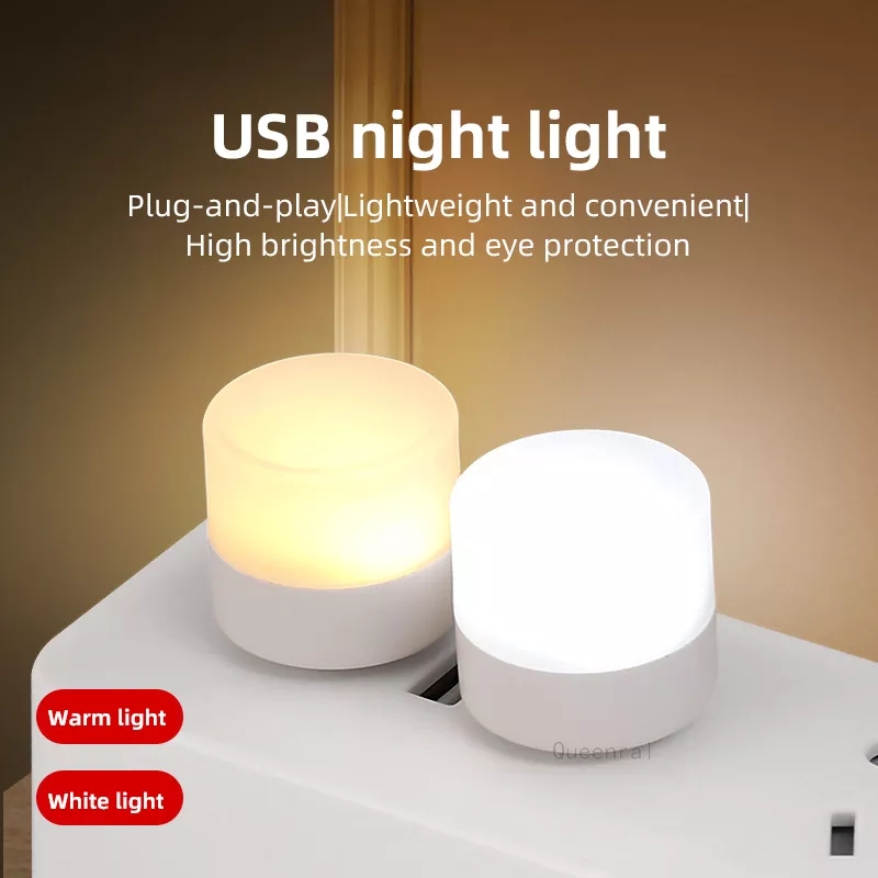 2-Pieces Mini USB LED Interior Lights – Ambient Mood Lamp for Night Use