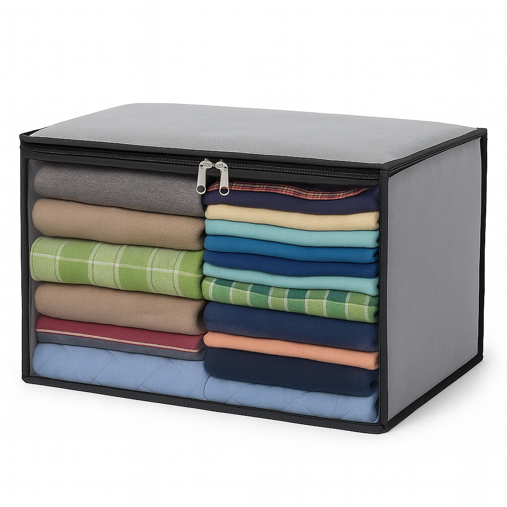 Winter Summer Cloths Storage Organizer Bags. Blankets Cover, Cloth Organizer, Winter Wardrobe Storage Organizer