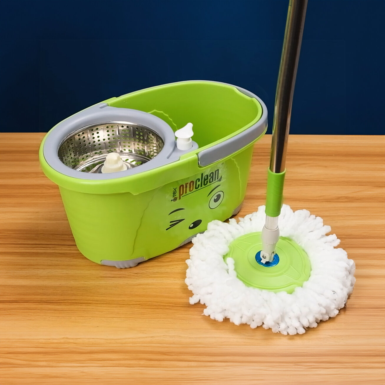 Microfiber 360 Degree Regular Rotary/Spin Mop Floor Cleaning Mop_RM-9623