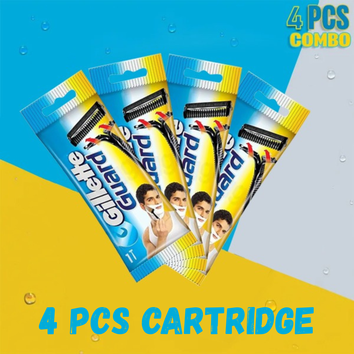 Gillette Guard Cartirdges - Single (4 Pcs Combo)