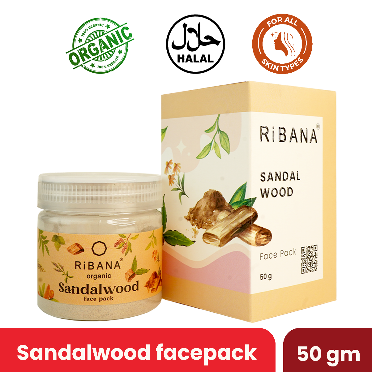 Ribana SandalWood Face Pack - 50 gm