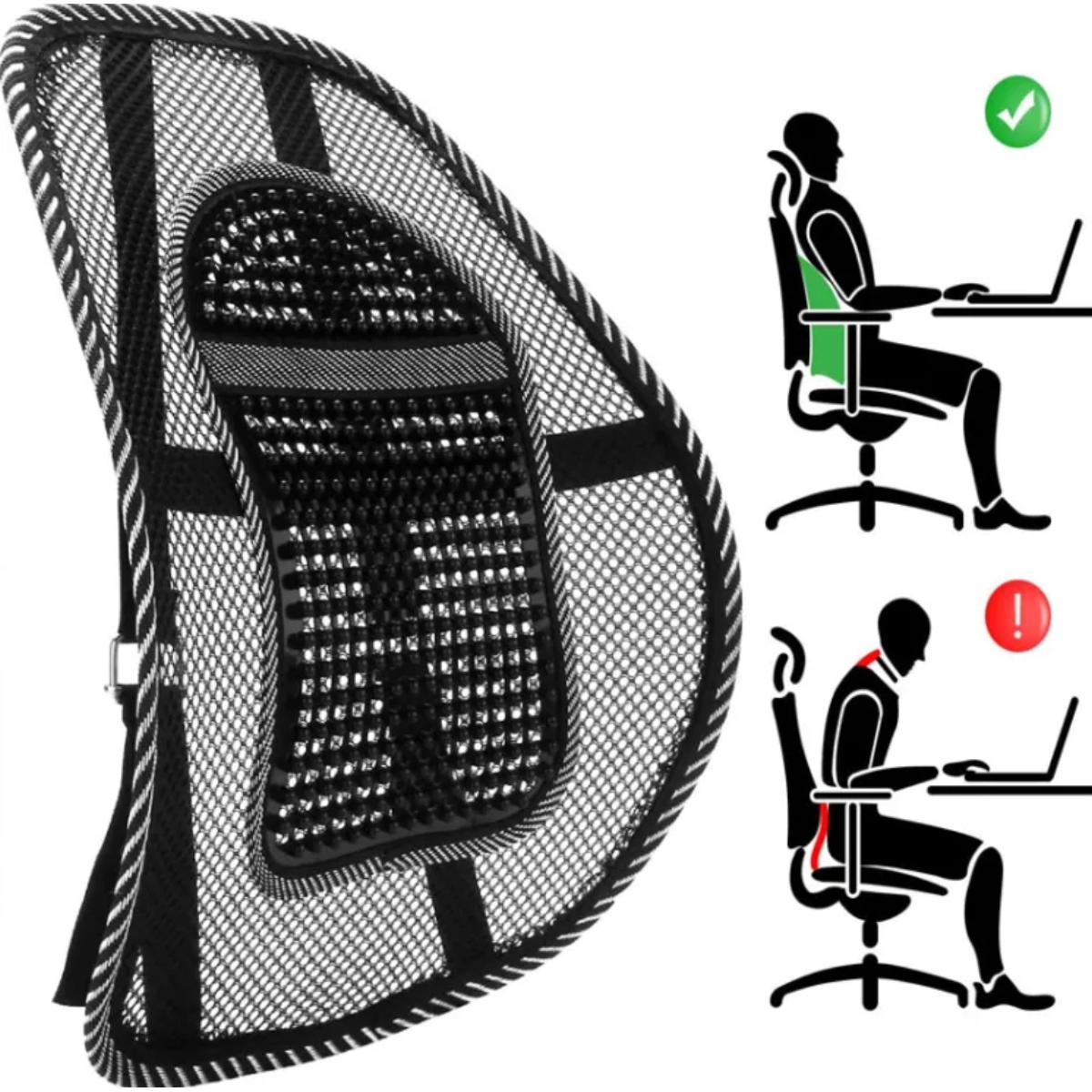 Back Support to Relief Backpain for Chair - Black