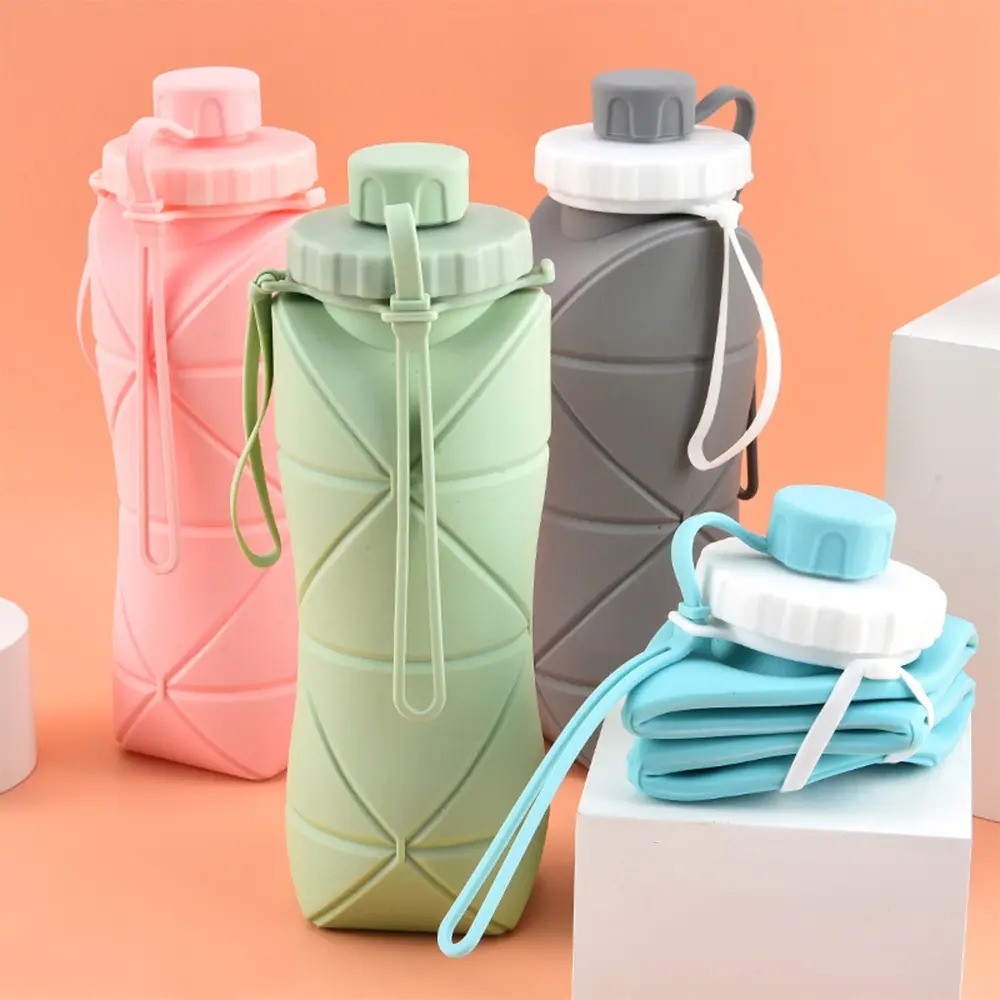 Silicone Foldable Water Bottle - 600ml