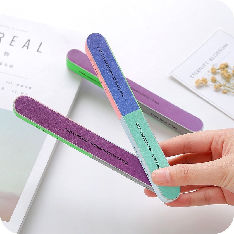 Nail Buffer 6‑Sided Long File, Premium Quality – 2 Pcs Combo
