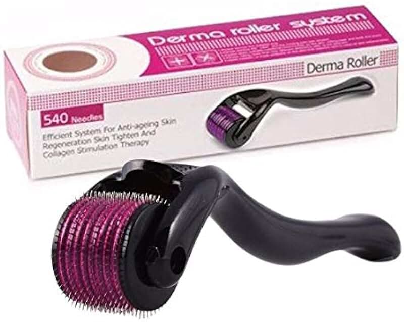 Derma Roller Micro Needle for Hair, Beard Growth and Facial Skin Therapy